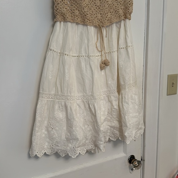 Anthropologie Beckett Crochet Eyelet Dress Size SP - Picture 7 of 7